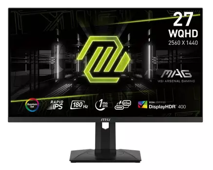Монитор 27" MSI Mag 274QRF QD E2 9S6-3CC29H-276 2560x1440, 16:9 IPS, 1ms, 1000:1, 100M:1, 400nit, 178/178, 2*HDMI, DP, USB-C, 2*USB 2.0 Type-A, USB 2.