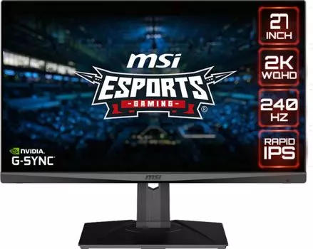 Монитор 27" MSI Optix MAG274QRX 9S6-3CA88A-085 2560*1440, WQHD IPS, 240Hz, 1ms(MPRT), 1000:1, 100M:1, 350nit, 178/178, 2*HDMI, DP, USB-C, 2*USB Type-A