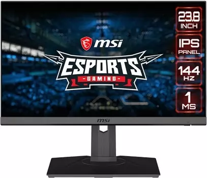 Монитор 23,8" MSI Optix MAG245R 9S6-3BA4AT-099 FHD, 144Гц, 250cd/m2, H178°/V178°, 1000:1, 2*HDMI, DP, black