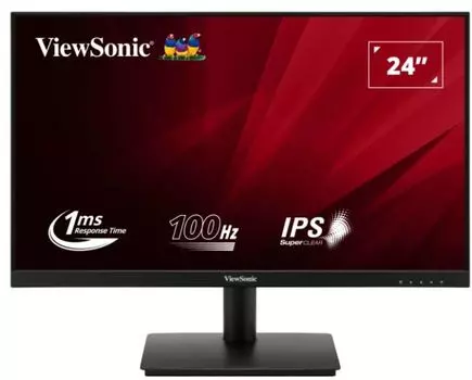 Монитор 23,8" Viewsonic VA240-H черный, IPS LED 16:9, HDMI, матовая 250cd 178гр/178гр 1920*1080 100Hz VGA FHD