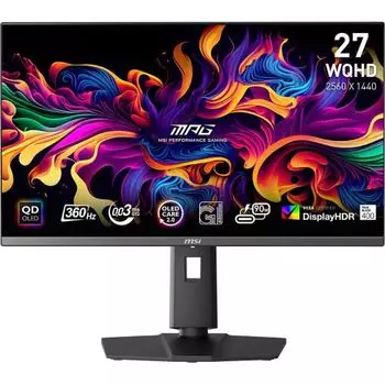 Монитор 26,5" MSI MPG 271QRX QD-OLED 9S6-3CD79A-009 2560x1440, QD-OLED, 16:9, 0.03ms GtG, 250 cd/m, 1500000:1, 360Hz, 178°/178°, DP, 2*HDMI, USB Type-
