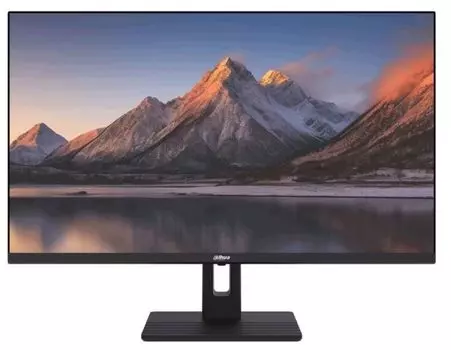 Монитор 27" Dahua DHI-LM27-C301B 2560х1440 ELED, 16:9, IPS, 300cd, 1200:1, 5ms, 178/178, DP, HDMI, 100Hz, Tilt, VESA, black
