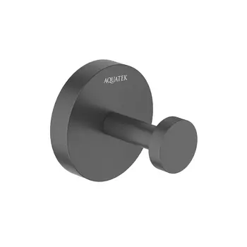 Крючок для полотенец Aquatek Бетта AQ4601MB черный матовый
