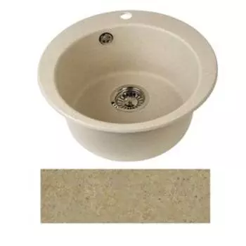 Кухонная мойка Aquaton Иверия 1A711032IV220 песочная