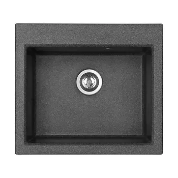 Кухонная мойка Aquaton Линеа 1A733032LW210 58.4 см, графит