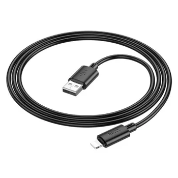 Кабель USB-Lightning 8-pin, 2.4A, 1 м, черный HOCO X88 (6931474783301)
