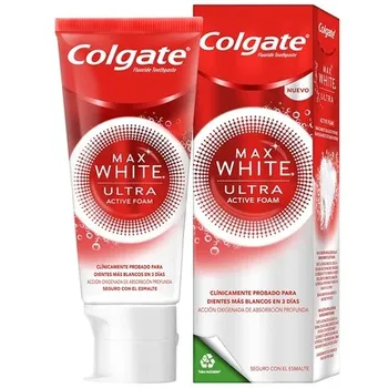 Max White Ультраактивная отбеливающая зубная паста с пеной 50 мл, Colgate