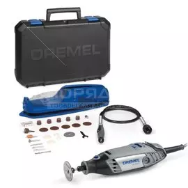 Дрель сетевая безударная Dremel 3000, 10000-33000 об/мин, 0.13 кВт, 25 насадок