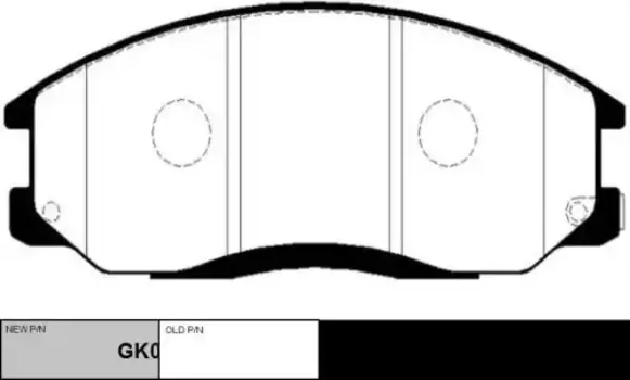 Тормозные колодки дисковые CTR GK0478