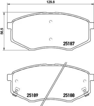 колодки дисковые передние!\ Hyundai Sonata 2.0/2.4/2.0CRDi 09>
