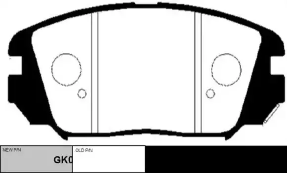Тормозные колодки дисковые CTR GK0485