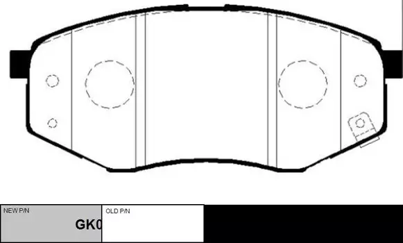 Тормозные колодки дисковые CTR GK0495