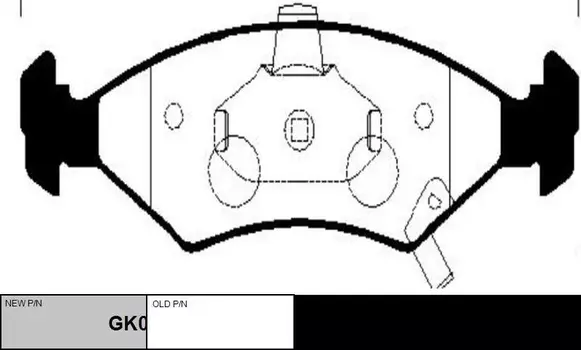 колодки дисковые передние!\ KIA Sephia/Shuma/Sportage 1.5-2.0 95-03