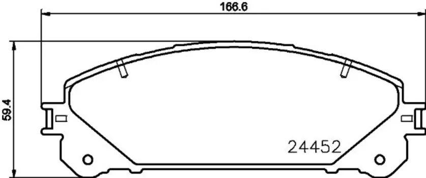 колодки дисковые передние!\ Lexus RX 3.5 09>
