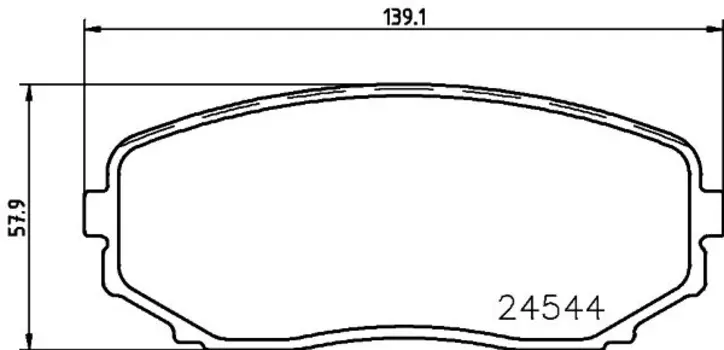 колодки дисковые передние!\ Mazda CX-7 MZR DISI Turbo 07>