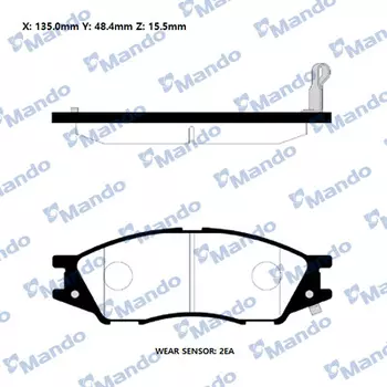 колодки дисковые передние!\ Nissan Sunny B15 98>/Almera Classic 06>