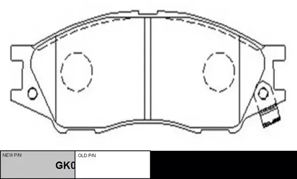 Тормозные колодки дисковые CTR GK0785