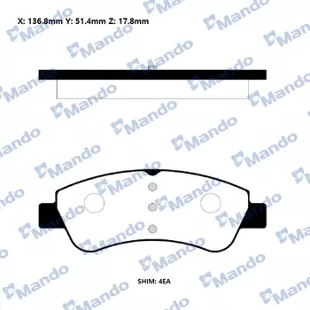 колодки дисковые передние!\Peugeot 307,Citroen Xsara 1.4i-2.0HDi 00>