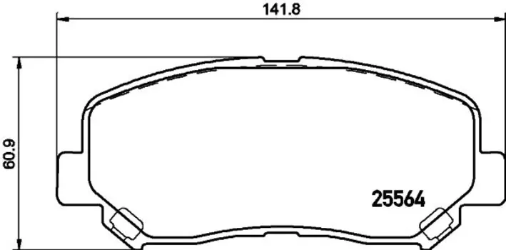колодки дисковые передние! с антискр. пл.\ Mazda CX-5 2.0/2.0D 11>