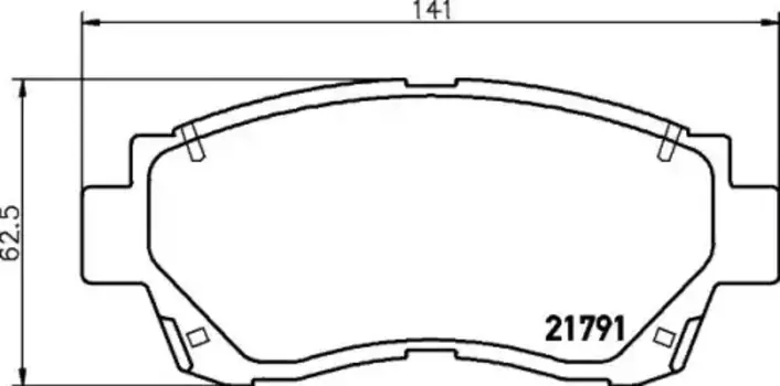 колодки дисковые передние!\ Toyota Camry 2.2/3.0 91-96/Celica 2.0 92-99