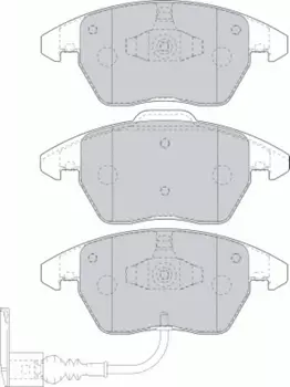 колодки дисковые п. !\ Audi A3 диск 15'/16', VW Golf V 1.4-2.0TD диск 15' 03>