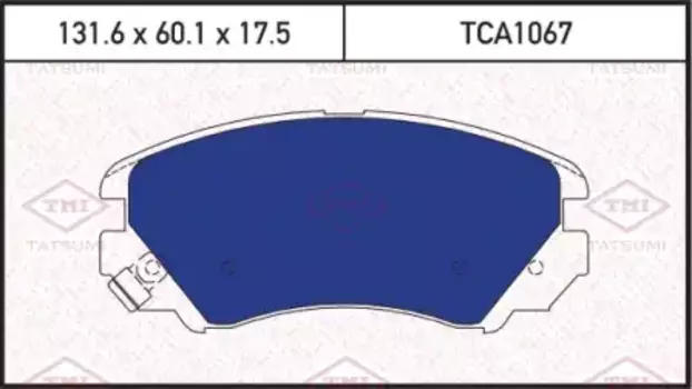 Тормозные колодки дисковые TATSUMI TCA1067