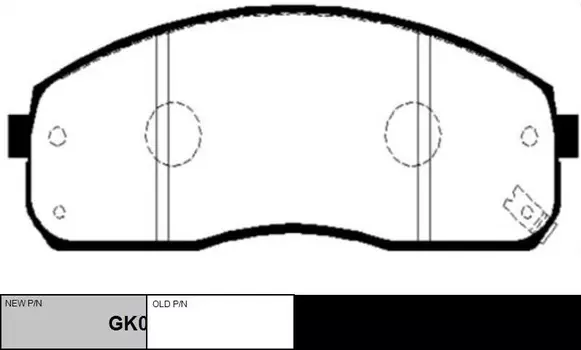 Тормозные колодки дисковые CTR GK0530