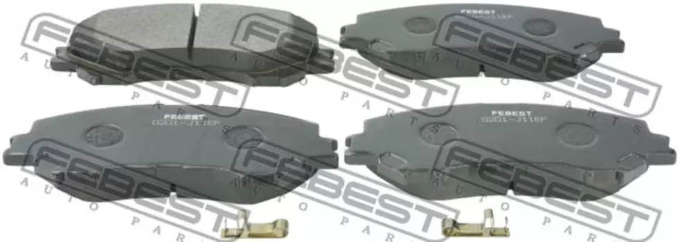 Тормозные колодки дисковые FEBEST 0201-J11EF