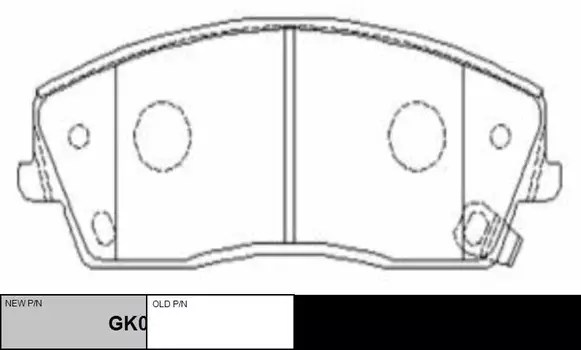 Тормозные колодки дисковые CTR GK0099