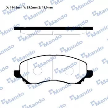 Тормозные колодки дисковые MANDO MPM06