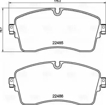 колодки дисковые передние!\ Ford Galaxy/S-max 2.0/1.8TDCi/2.0TDCi 06>