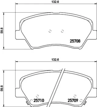колодки дисковые передние!\ Hyundai Elantra 11>/Elantra Coupe 11>