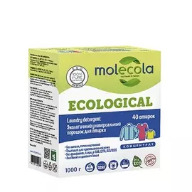 MOLECOLA Экологичный универсальный порошок для стирки концентрат 1000.0