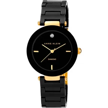 fashion наручные женские часы Anne Klein 1018BKBK. Коллекция Diamond
