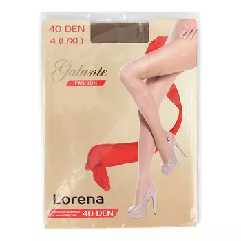 Колготки полупрозрачные, плотность 40DEN, размер 4 (L/XL), цвет карамель