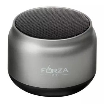 Колонка беспроводная FORZA круглая серебряная, 7x7x4,5см, micro-SD, AUX, USB, 400 мач