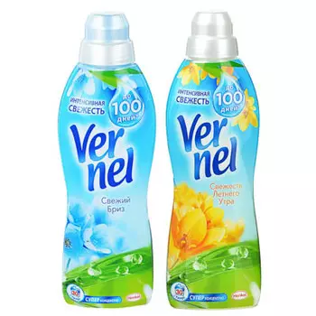 Кондиционер для белья VERNEL Свежесть летнего утра/Свежий бриз,0,91л,2049261,2203007
