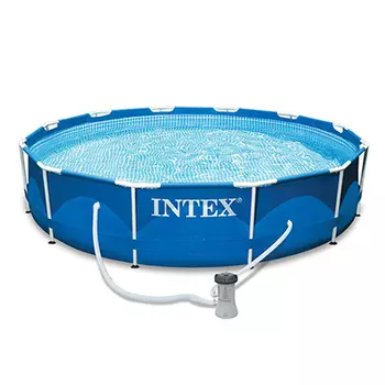 Каркасный бассейн INTEX 28212 Metal Frame с насосом и фильтром 366x76см