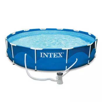 Каркасный бассейн INTEX 28212 Metal Frame с насосом и фильтром 366x76см