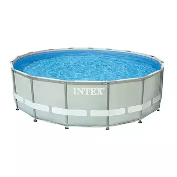Каркасный бассейн призматический INTEX 26724 с фильтр-насосом, 457х107 см