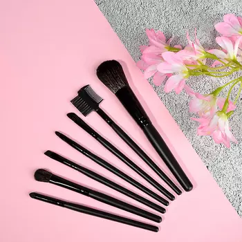 Кисти для макияжа ЮниLook, 7 шт, ворс нейлон, 15 см