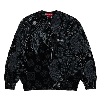 Свитер Supreme Printed Paisley Sweater, черный
