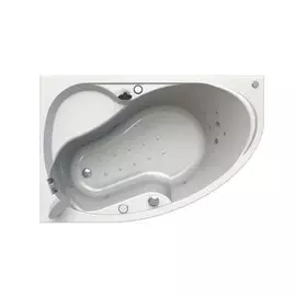 Ванна акриловая Радомир Амелия Спортивный Chrome 160х105 см, с г/м, белая, левая