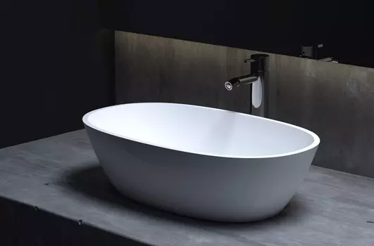 Раковина накладная Salini Callista 106 1101206SM, белый матовый