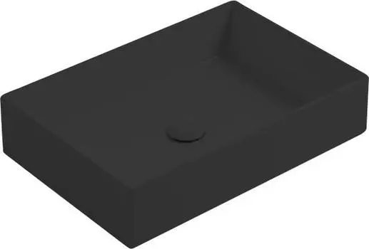 Раковина Simas Agile AG60 nero matt 60х40 см, на столешницу, без перелива, черный матовый