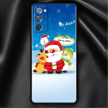 Чехол-бампер для Samsung Galaxy S22 Ultra S21 FE S20 Plus S10 Lite, чехол для телефона S10e S9 S8 S7, силиконовый чехол Merry Christmas Capa Samsung S7