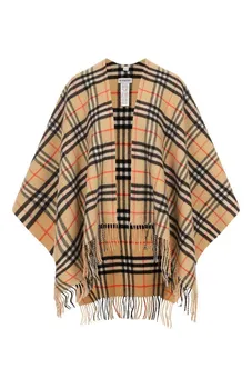 Кейп из шерсти и кашемира Burberry