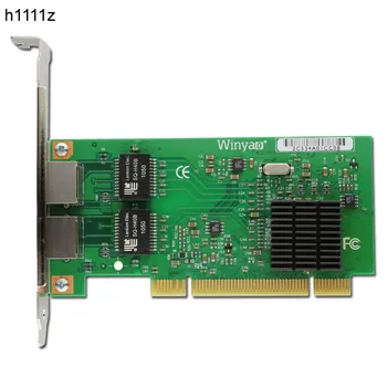 Сетевая карта PCI Gigabit Ethernet с двумя портами RJ45, сетевой адаптер 10/100/1000 МБ, серверный NIC, светодиодный сетевой контроллер для Intel 82546