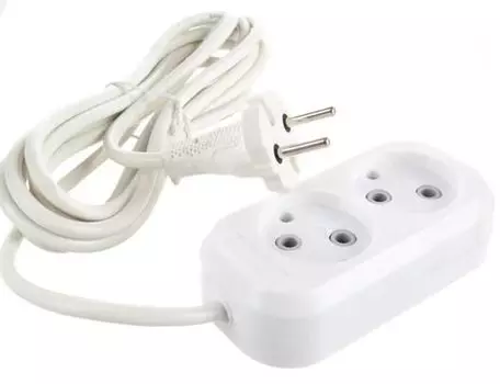 Удлинитель SmartBuy SBE-10-2-05-N 2 гнезда 5 метра 10А/2,2кВт без заземления ПВС 2х1,0 (1/40)