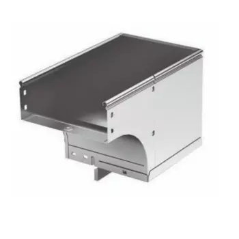 Угол верт. вниз 90°, левый переходник DKC 37023KZL CDSS, (ШхВ) 150х80 мм, левый, с разворотом трассы